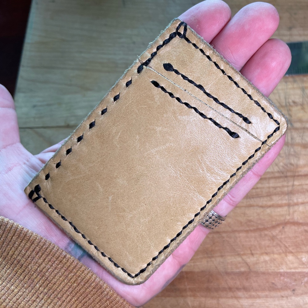 Double sided card holder wallet